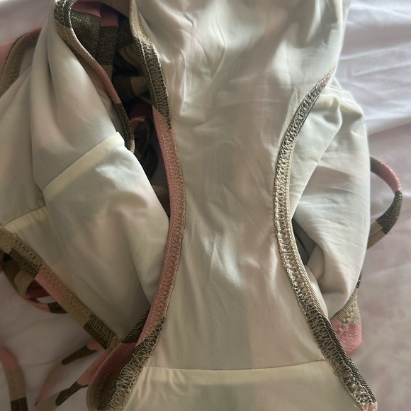 Solid & Striped The Olympia One-Piece Swimsuit Sz Large Arco Shimmer Arco Stripe - Picture 10 of 10